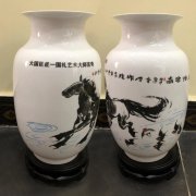 國(guó)禮藝術(shù)大師言奇、張巖石等藝術(shù)陶瓷花瓶定做